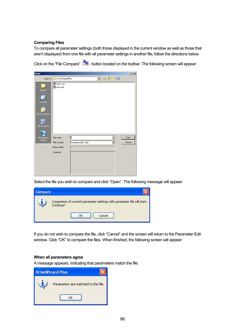 Yaskawa DriveWizard Plus User Manual | Page 86 / 198
