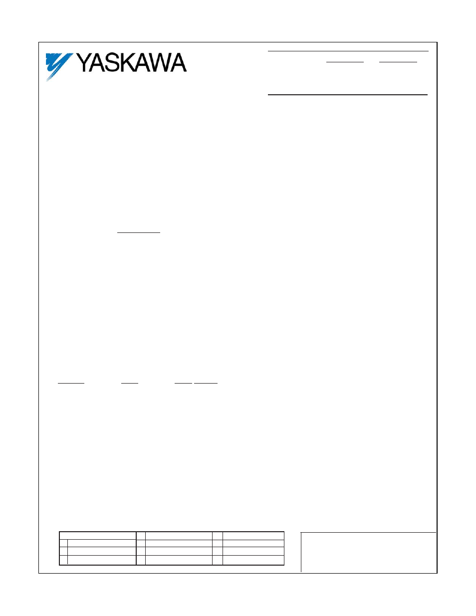 Yaskawa GPD503 User Manual | 10 pages