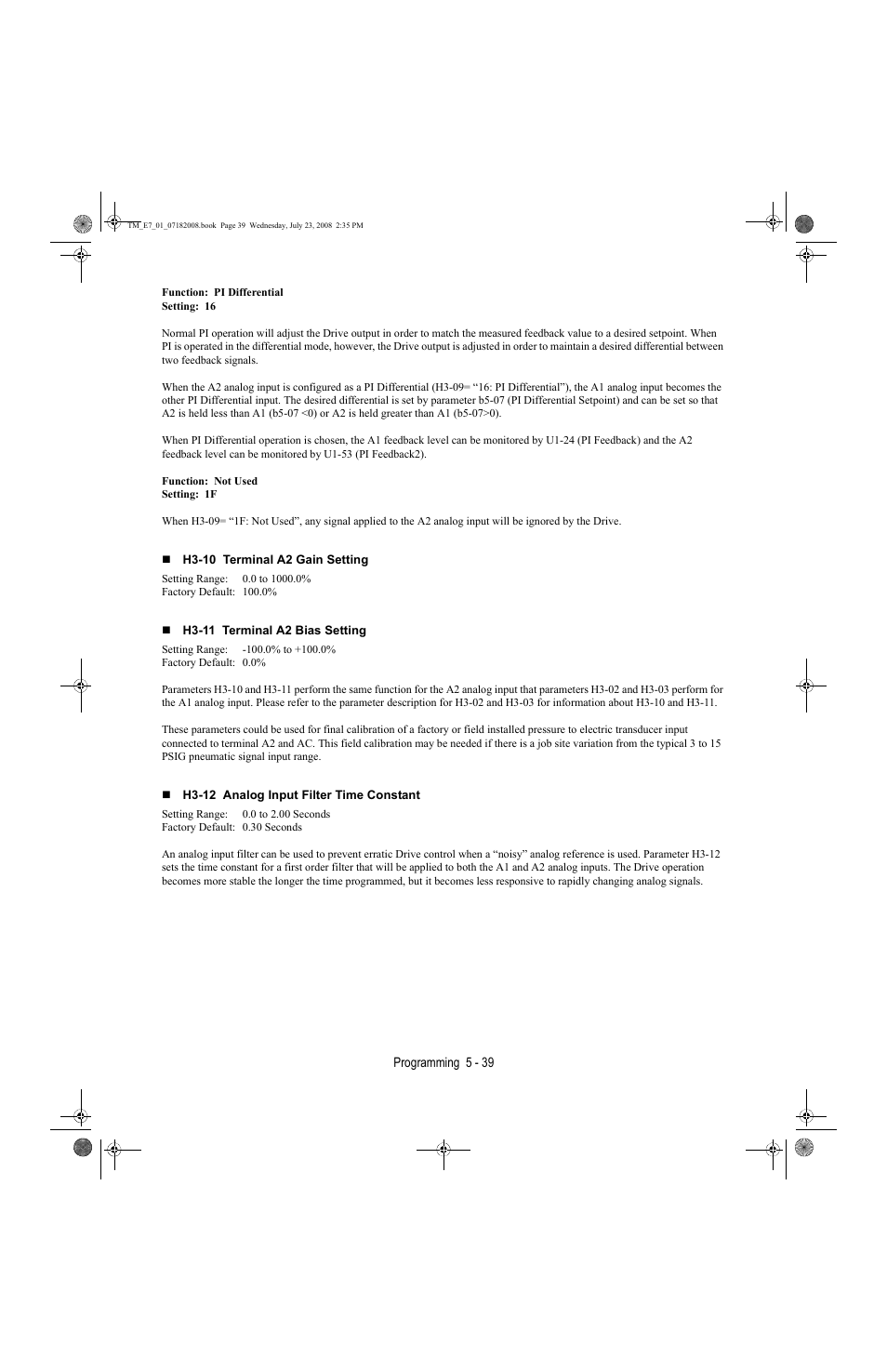 Yaskawa E7 Drive User Manual User Manual | Page 113 / 244