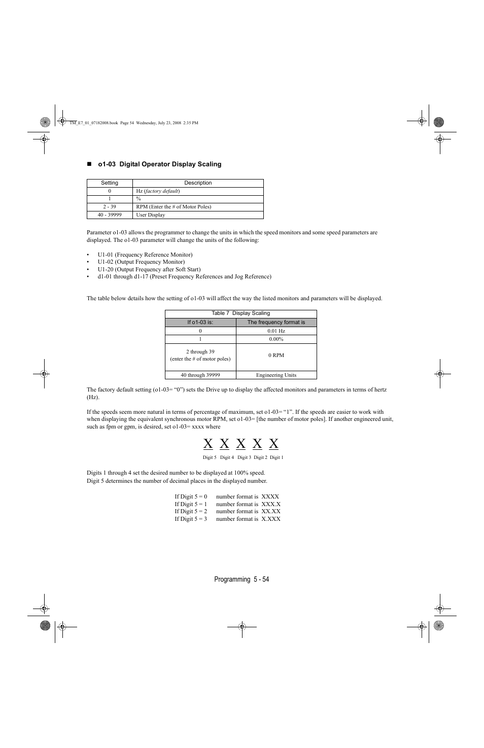 Yaskawa E7 Drive User Manual User Manual | Page 128 / 244