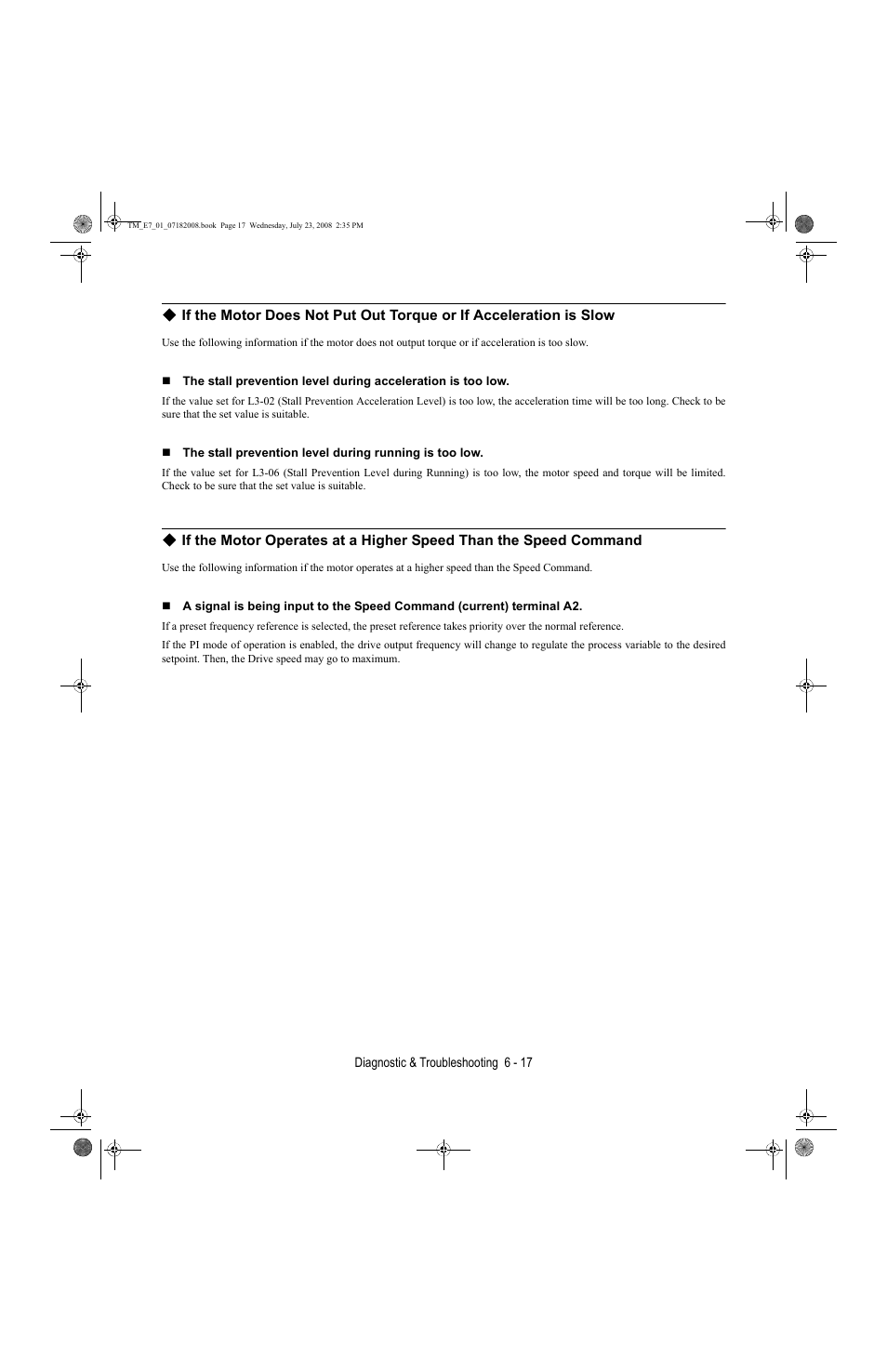 Yaskawa E7 Drive User Manual User Manual | Page 153 / 244