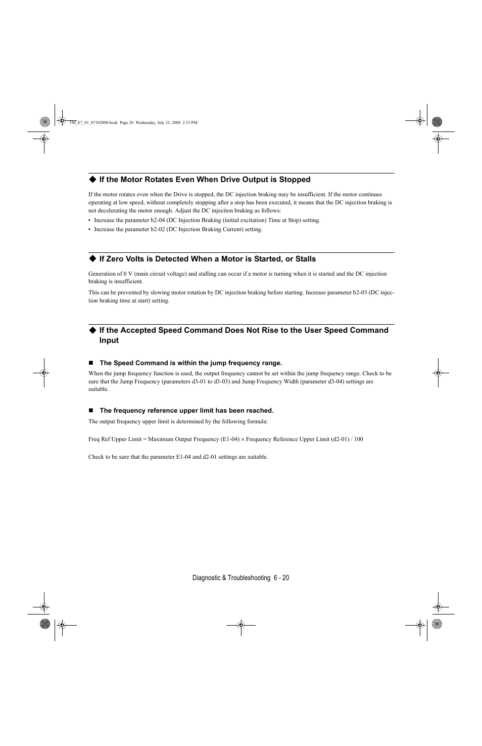 Yaskawa E7 Drive User Manual User Manual | Page 156 / 244