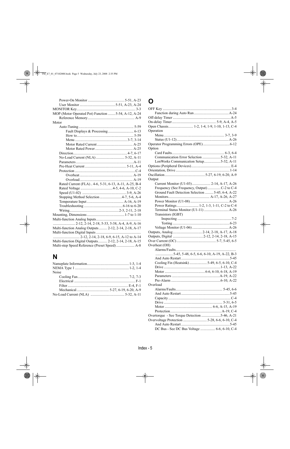 Yaskawa E7 Drive User Manual User Manual | Page 237 / 244