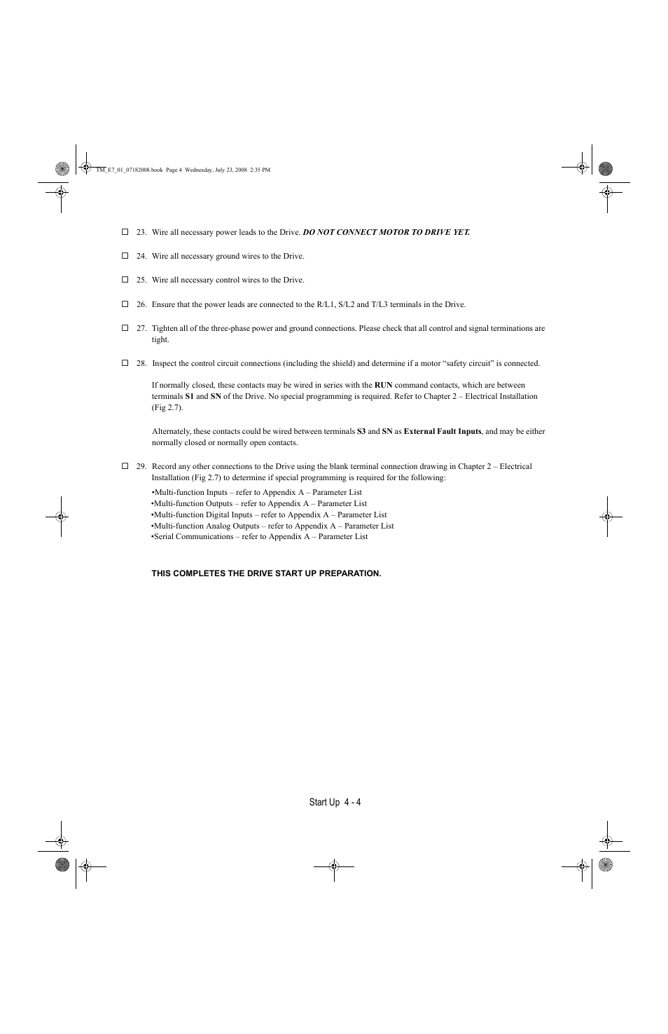 Yaskawa E7 Drive User Manual User Manual | Page 68 / 244