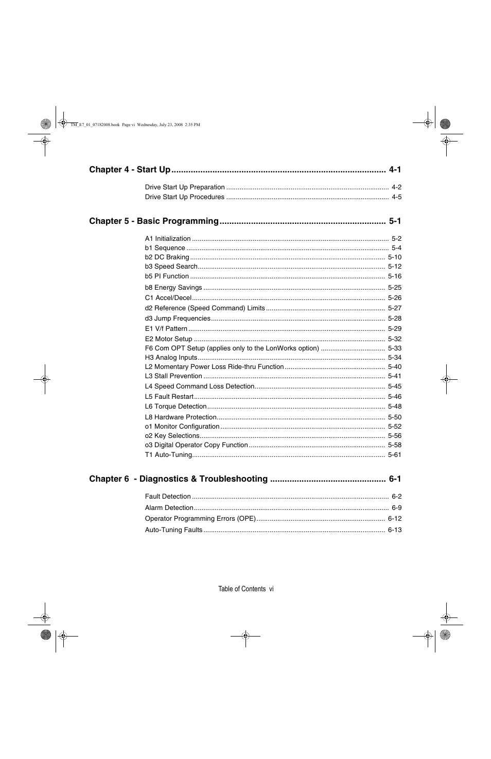 Yaskawa E7 Drive User Manual User Manual | Page 8 / 244