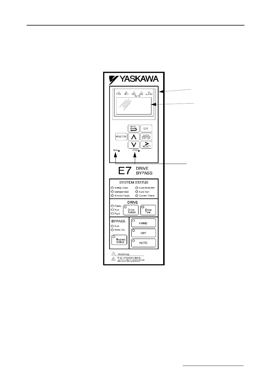 Yaskawa E7B Drive Bypass System User Manual | Page 20 / 50