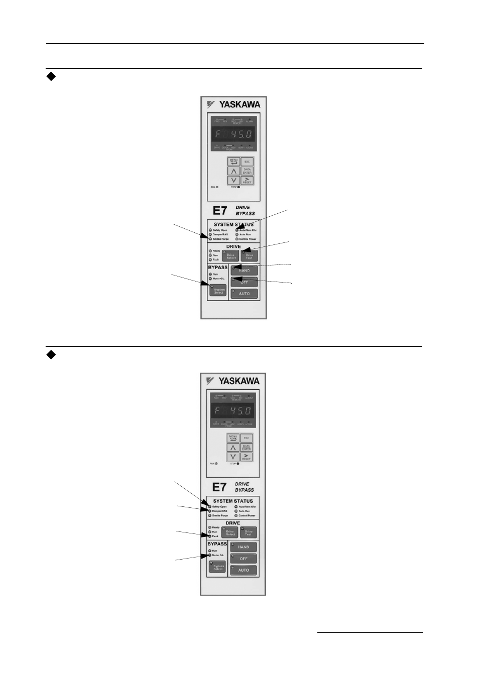 Yaskawa E7B Drive Bypass System User Manual | Page 28 / 50