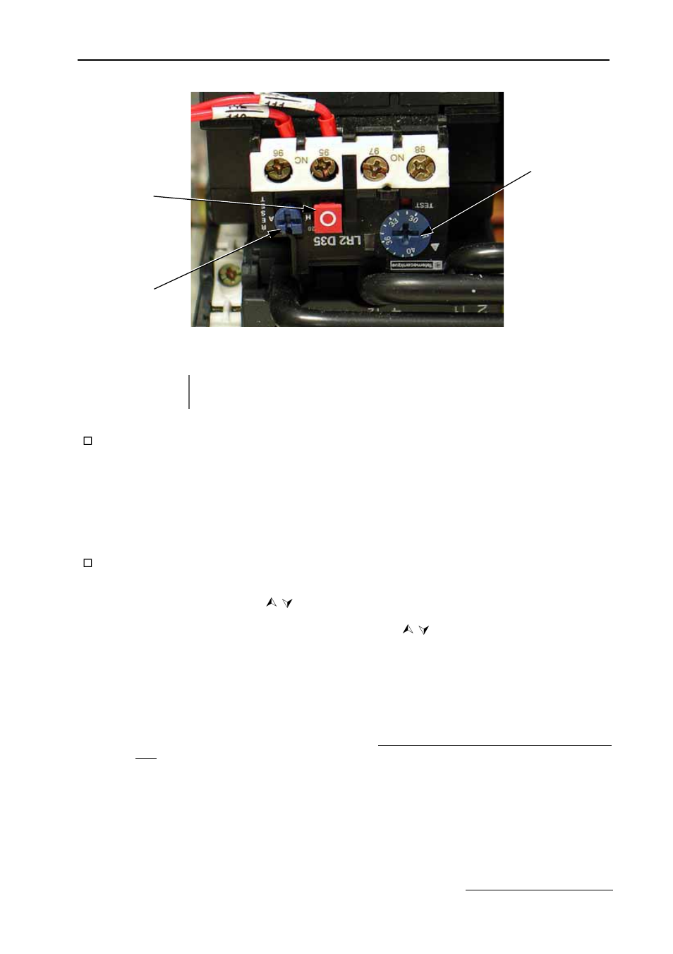 Fig 1.18 overload relay detail | Yaskawa E7B Drive Bypass System User Manual | Page 45 / 50