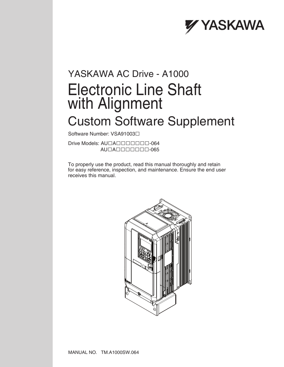 Yaskawa A1000 User Manual | 46 pages