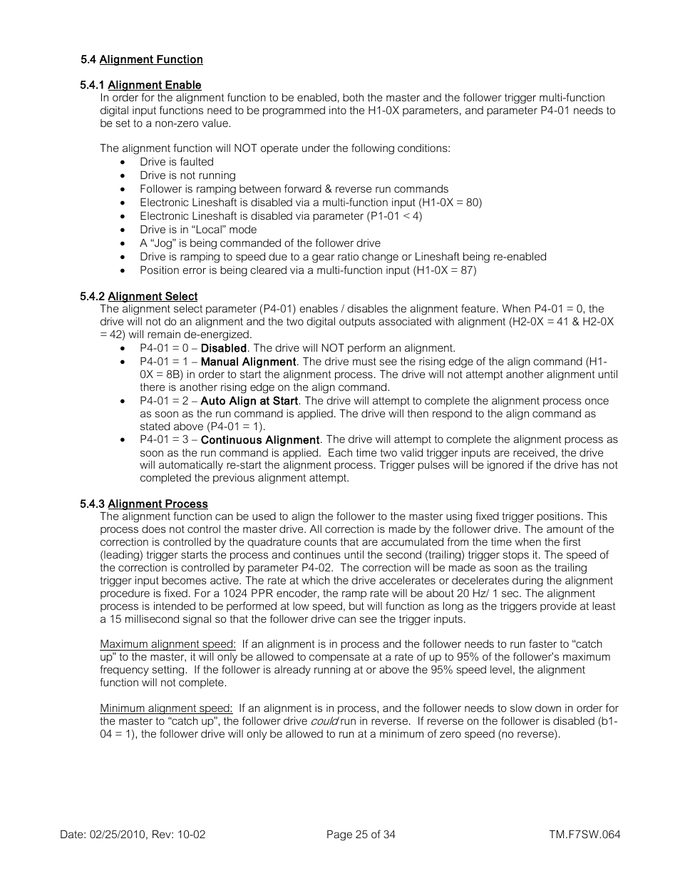 Yaskawa E7 Drive Technical Manual User Manual | Page 25 / 34