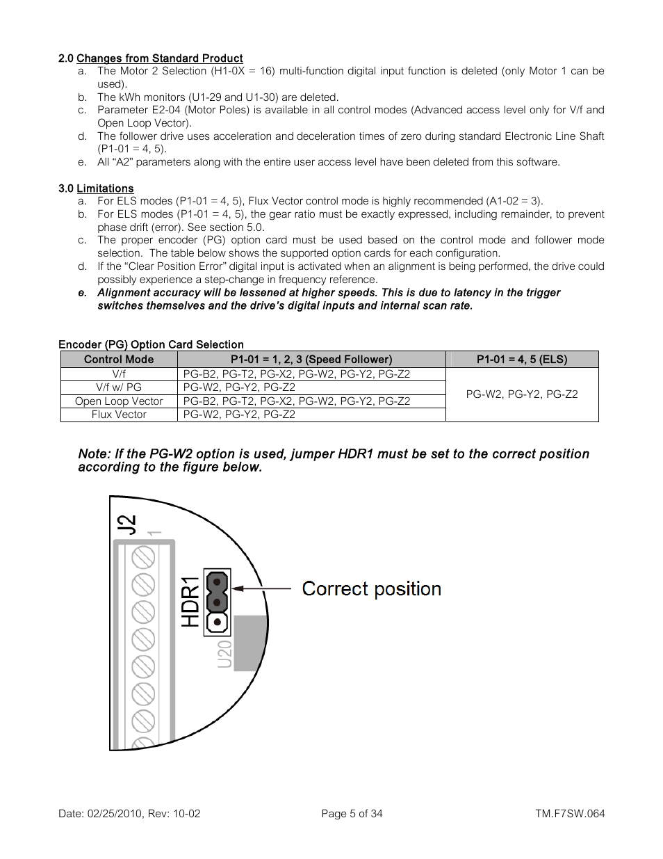 Yaskawa E7 Drive Technical Manual User Manual | Page 5 / 34