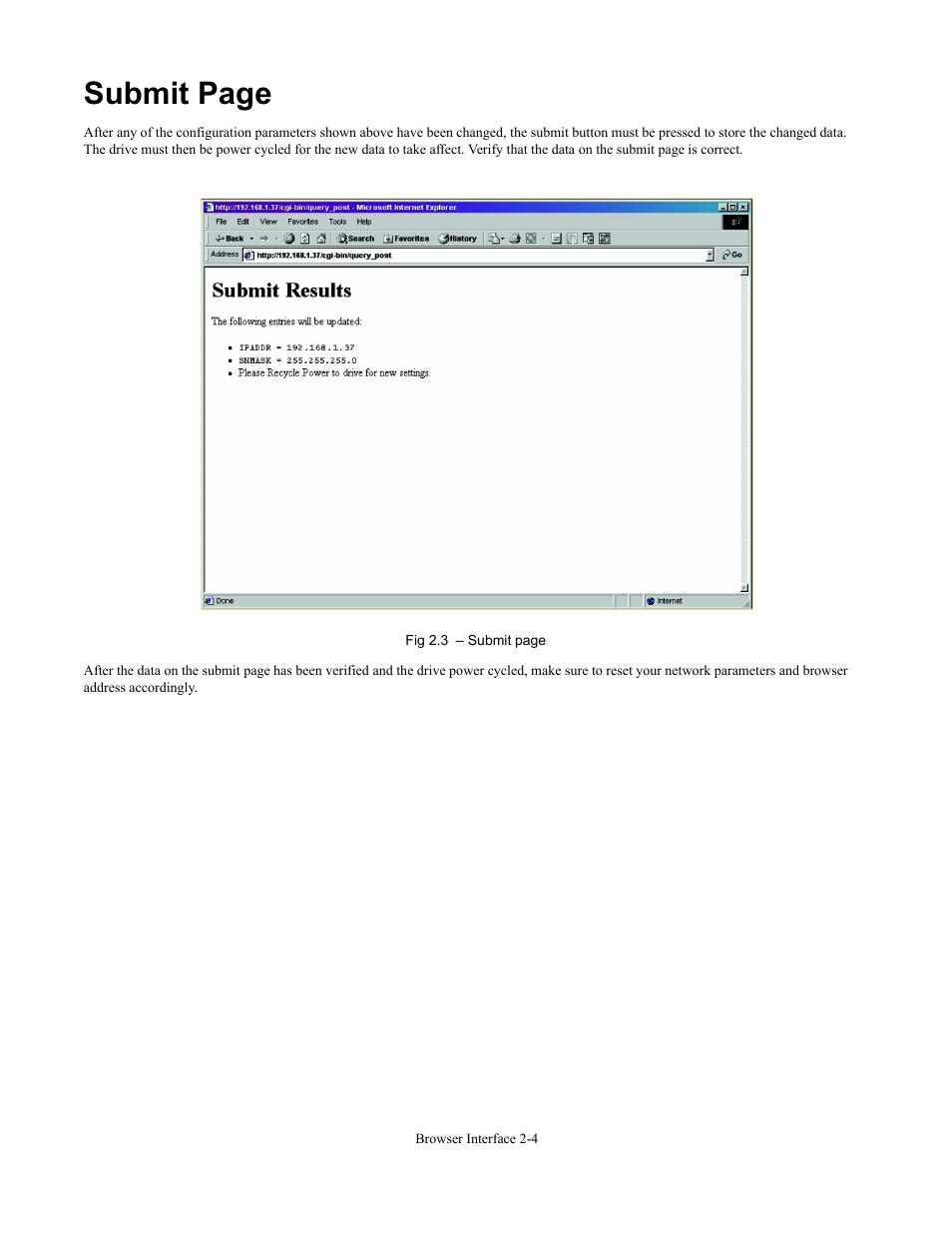 Submit page | Yaskawa CM092 User Manual | Page 27 / 82