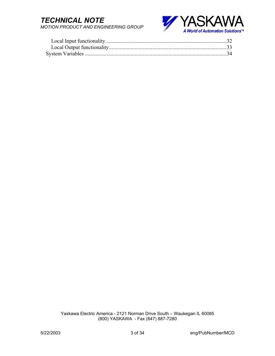 Yaskawa MP940-MW+ User Manual | Page 3 / 34