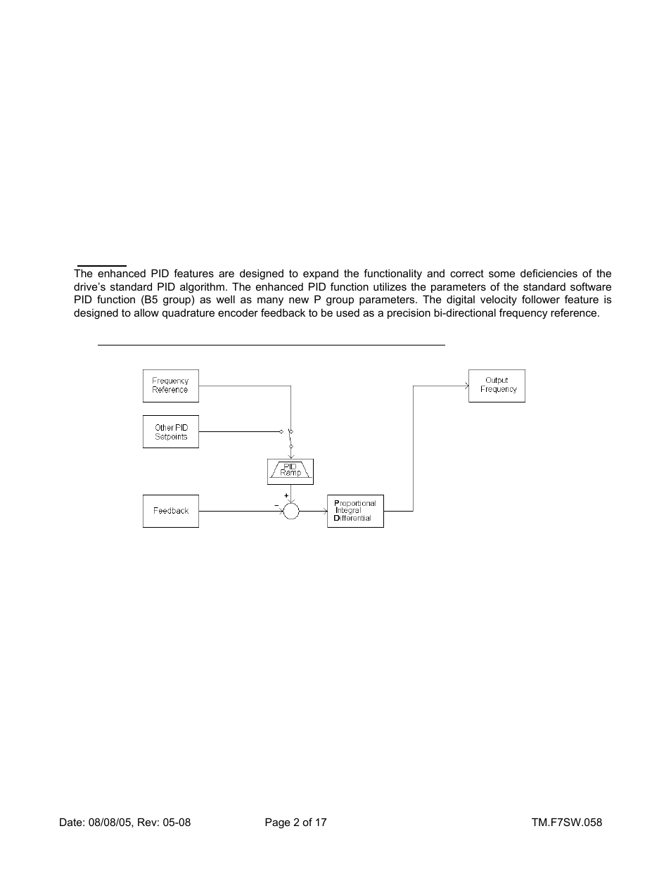 Yaskawa F7 Drive Enhanced PID With Digital Velocity Follower User Manual | Page 2 / 17