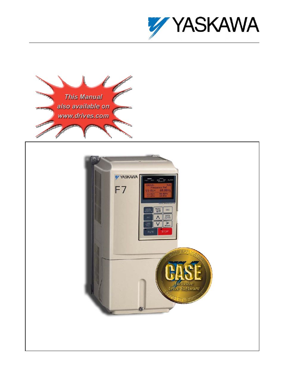 Yaskawa F7 Drive Overvoltage Suppression User Manual | 9 pages