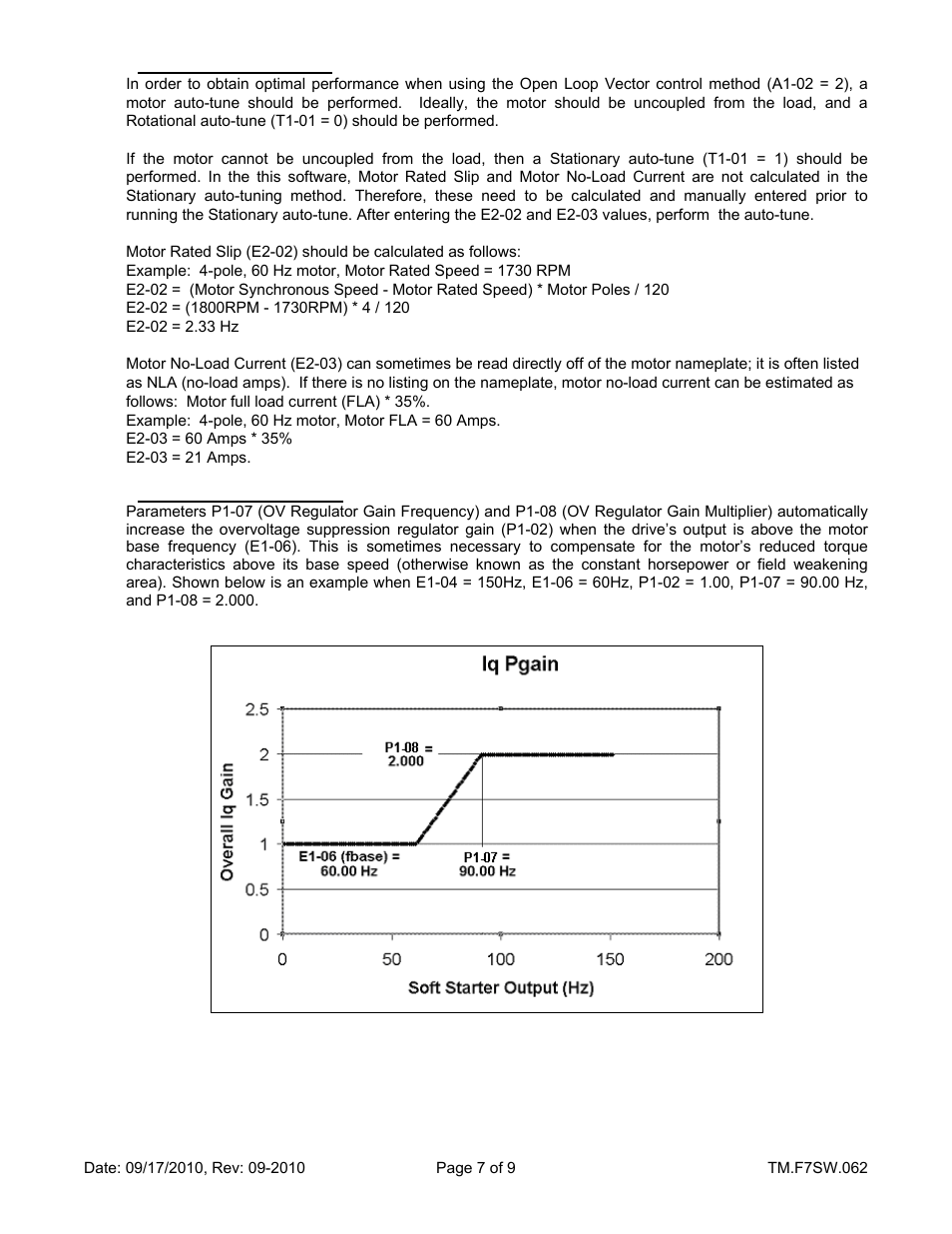 Yaskawa F7 Drive Overvoltage Suppression User Manual | Page 7 / 9