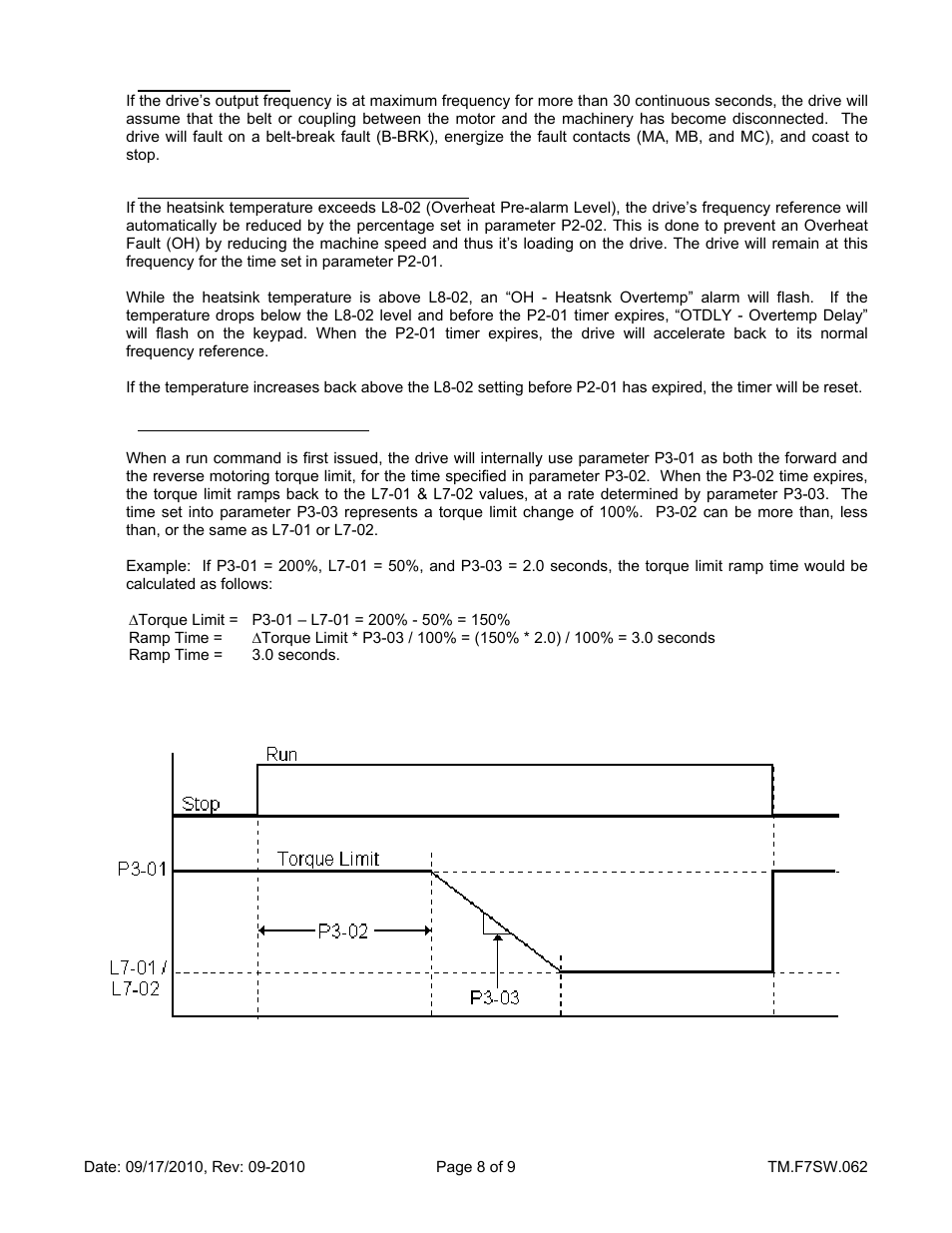 Yaskawa F7 Drive Overvoltage Suppression User Manual | Page 8 / 9