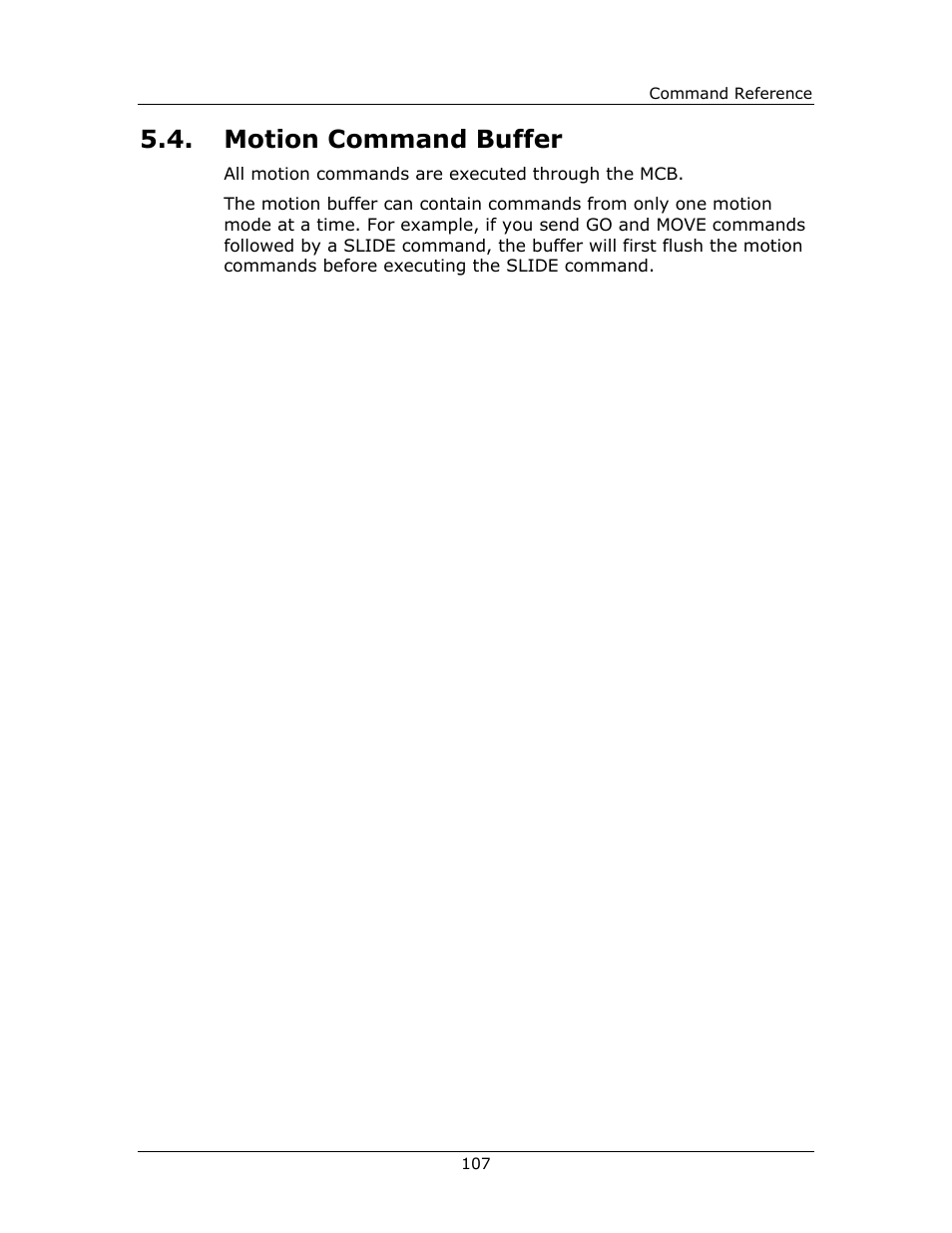 Motion command buffer | Yaskawa FSP Amplifier FlexWorks User Manual | Page 107 / 258