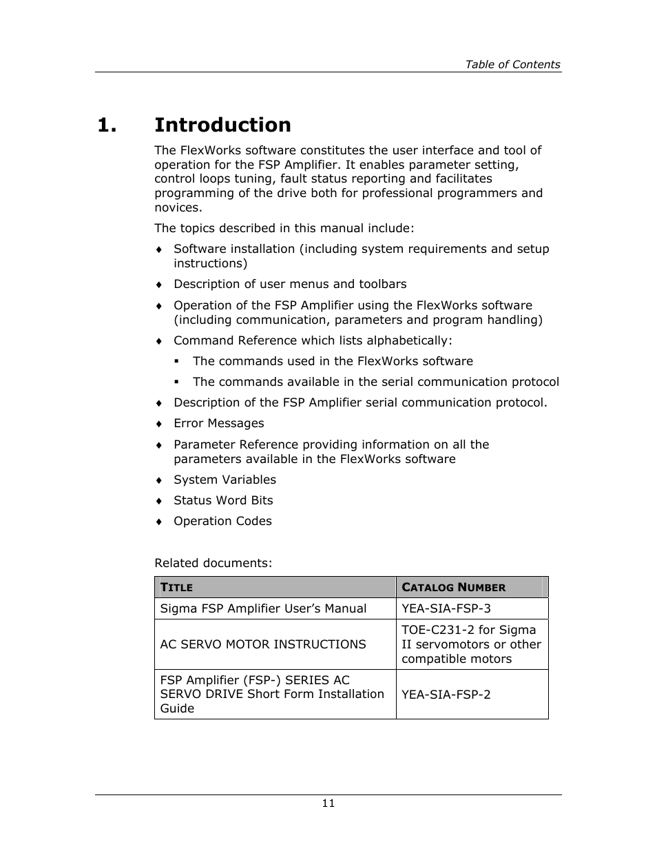 Introduction | Yaskawa FSP Amplifier FlexWorks User Manual | Page 11 / 258