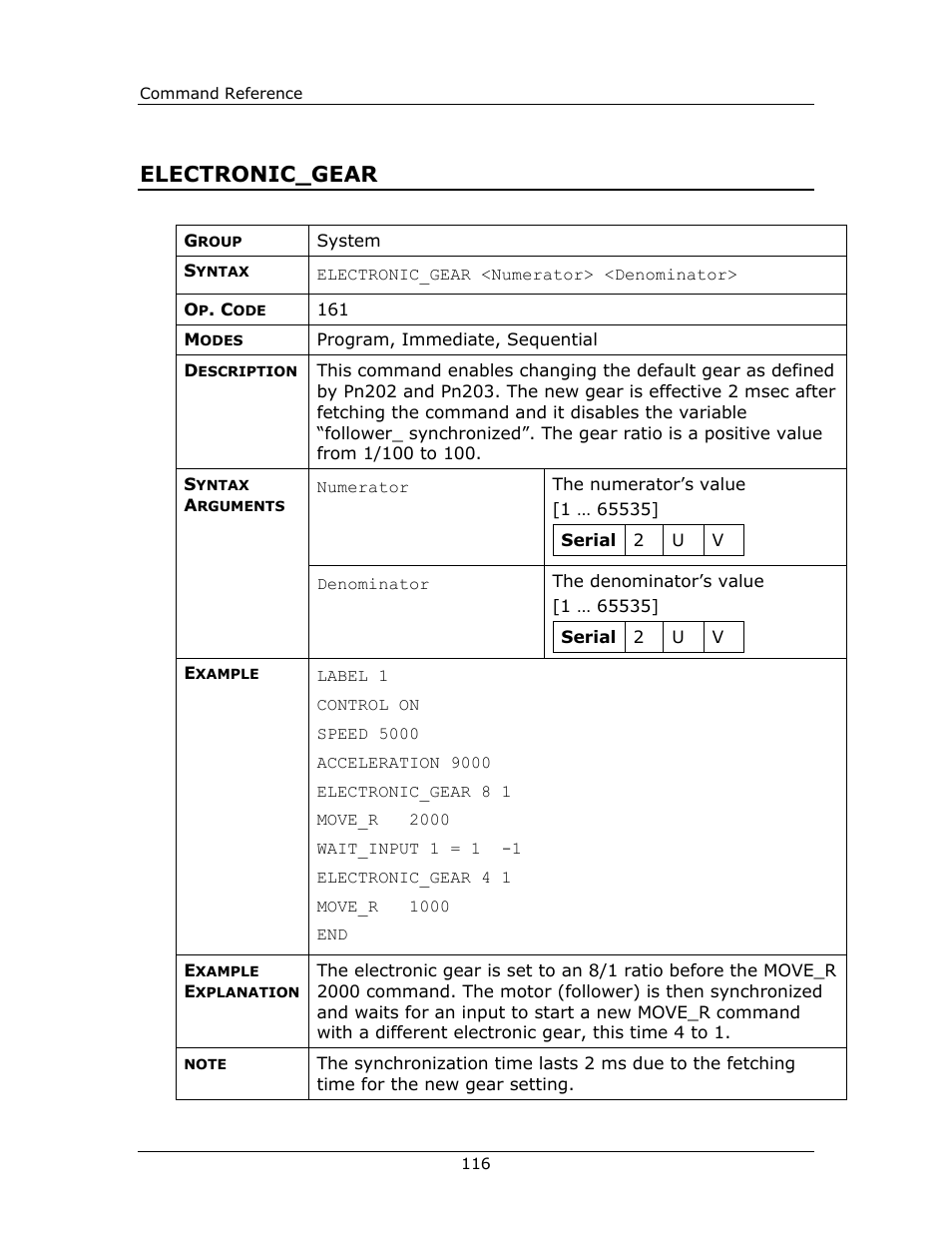 Electronic_gear | Yaskawa FSP Amplifier FlexWorks User Manual | Page 116 / 258