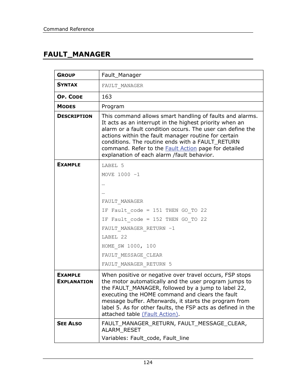 Fault_manager | Yaskawa FSP Amplifier FlexWorks User Manual | Page 124 / 258