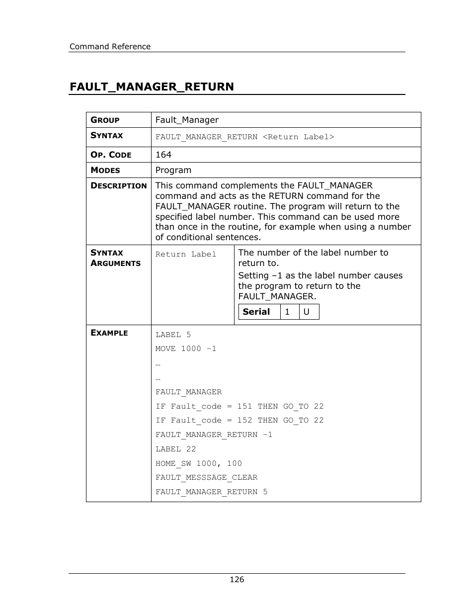 Fault_manager_return | Yaskawa FSP Amplifier FlexWorks User Manual | Page 126 / 258