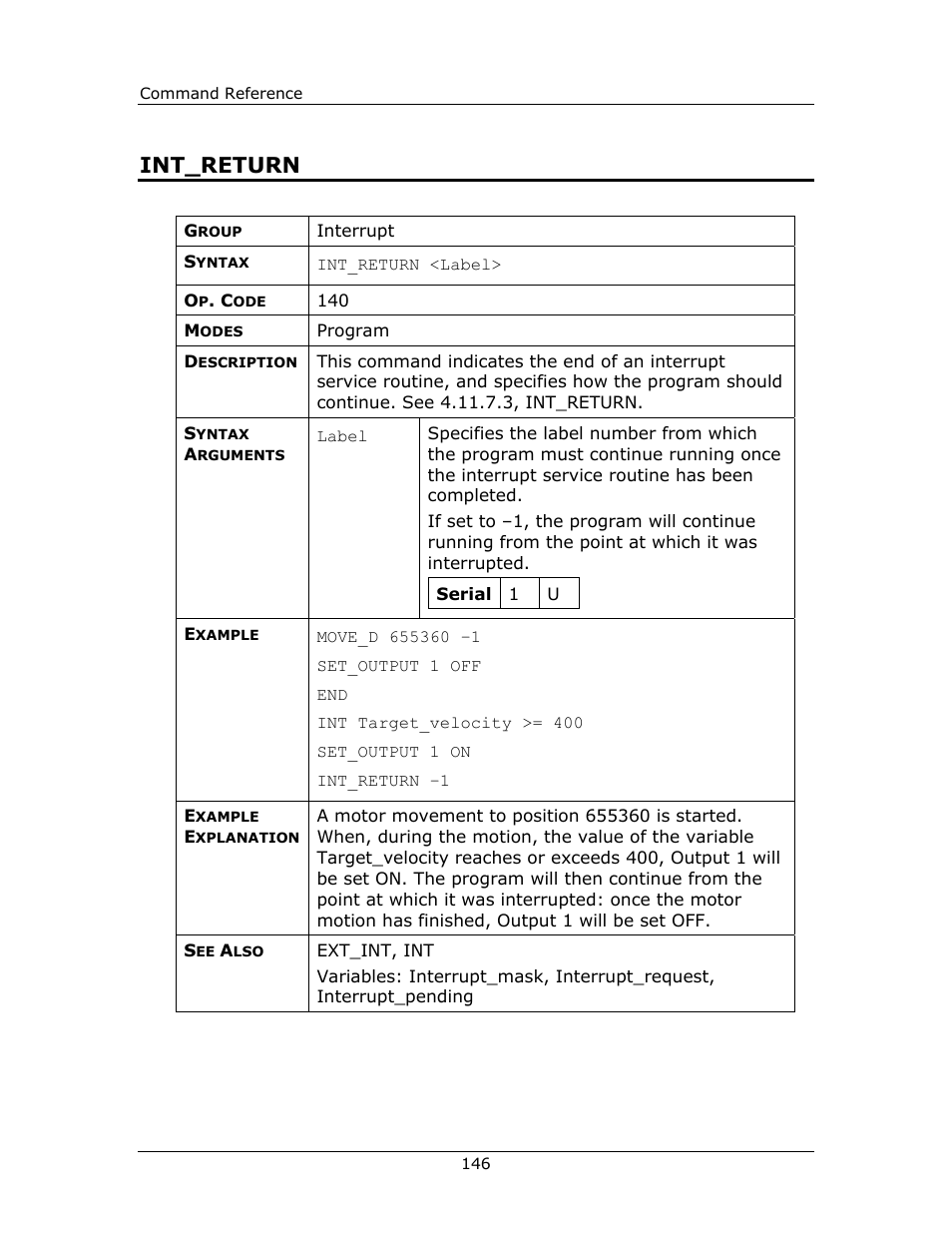 Int_return | Yaskawa FSP Amplifier FlexWorks User Manual | Page 146 / 258