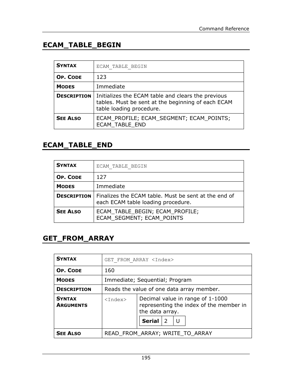 Ecam_table_begin ecam_table_end get_from_array, Ecam_table_begin, Ecam_table_end | Get_from_array | Yaskawa FSP Amplifier FlexWorks User Manual | Page 195 / 258