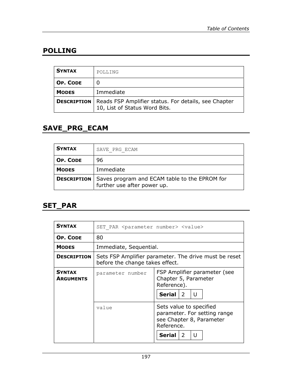 Polling save_prg_ecam set_par, Polling, Save_prg_ecam | Set_par | Yaskawa FSP Amplifier FlexWorks User Manual | Page 197 / 258