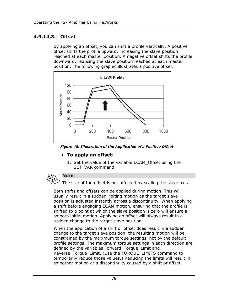Offset | Yaskawa FSP Amplifier FlexWorks User Manual | Page 78 / 258