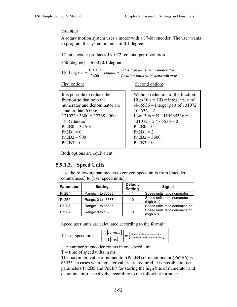 Speed units | Yaskawa FSP Amplifier User Manual | Page 159 / 366