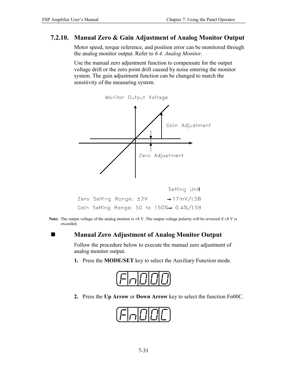 Yaskawa FSP Amplifier User Manual | Page 222 / 366