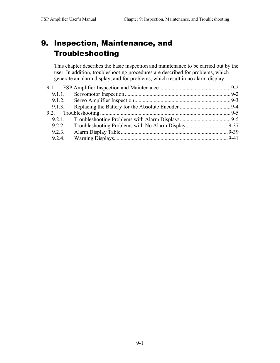 Inspection, maintenance, and troubleshooting | Yaskawa FSP Amplifier User Manual | Page 266 / 366
