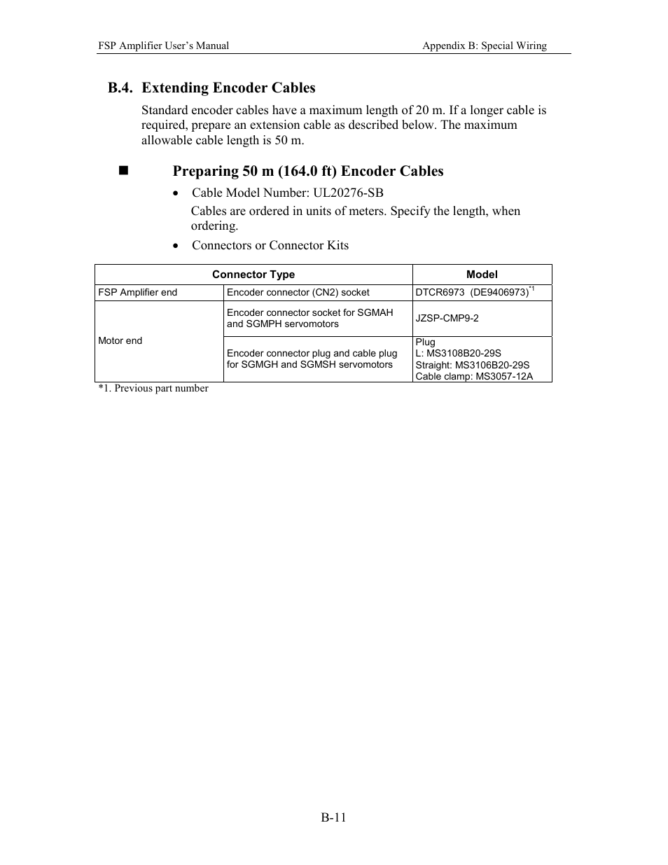 B.4. extending encoder cables | Yaskawa FSP Amplifier User Manual | Page 326 / 366