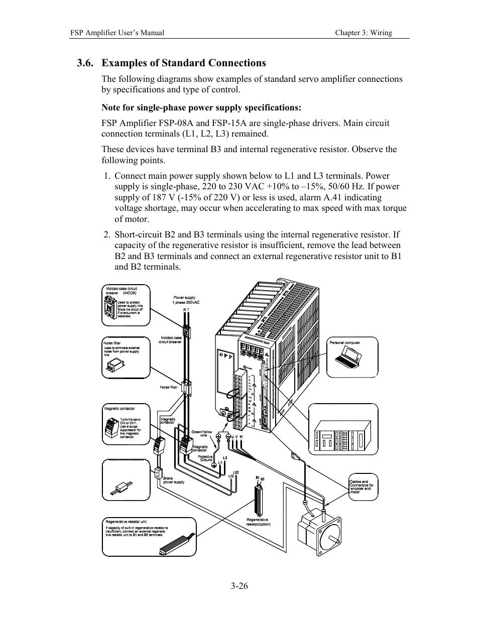 Examples of standard connections | Yaskawa FSP Amplifier User Manual | Page 51 / 366