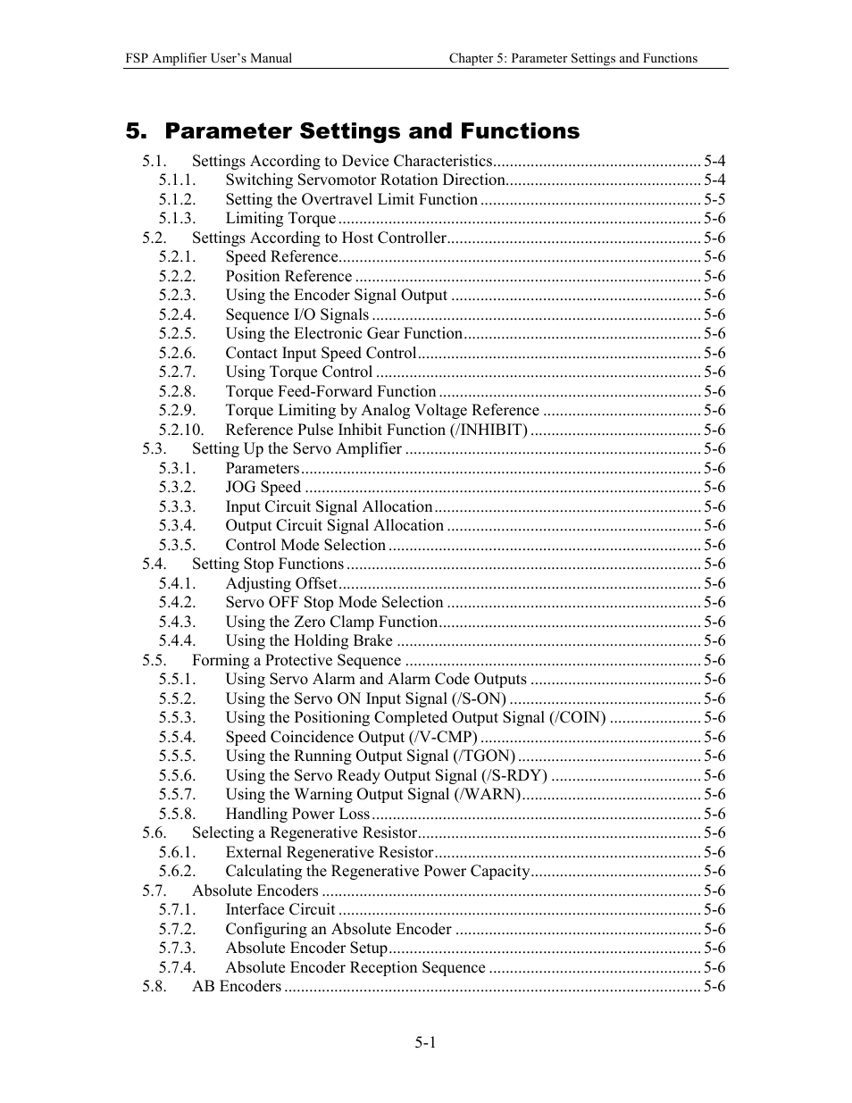 Parameter settings and functions | Yaskawa FSP Amplifier User Manual | Page 68 / 366