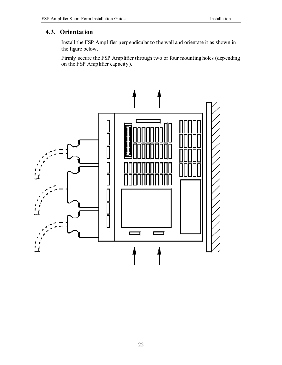 Orientation, Ventilation wall | Yaskawa FSP Short Form User Manual | Page 22 / 58