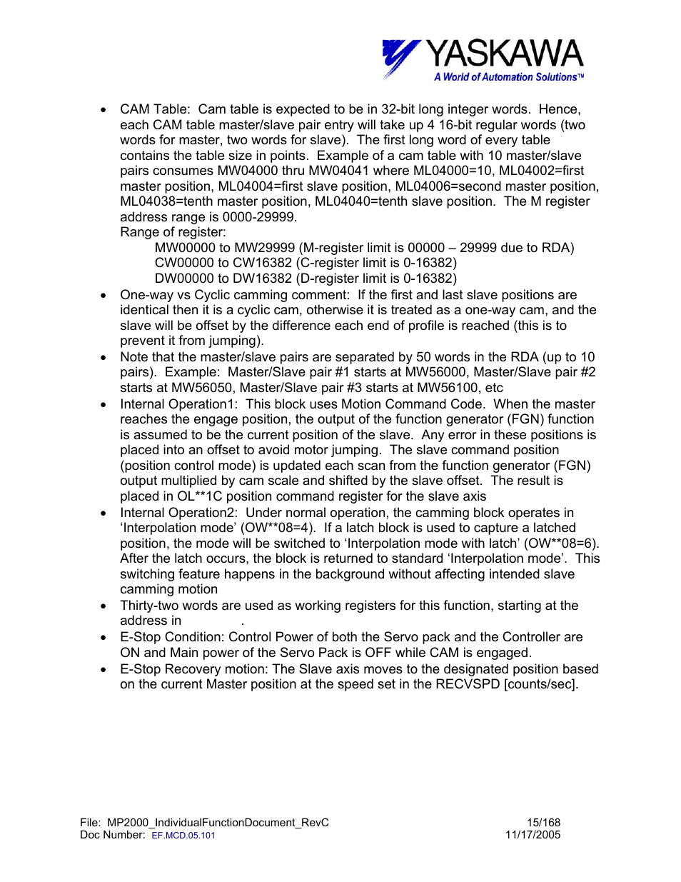 Yaskawa MP2000 User Manual | Page 15 / 168
