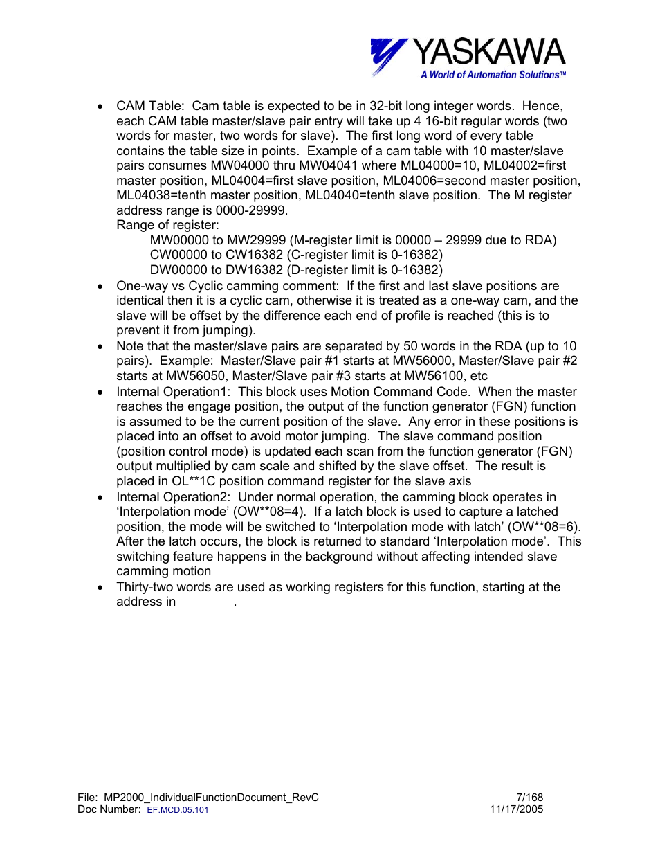 Yaskawa MP2000 User Manual | Page 7 / 168