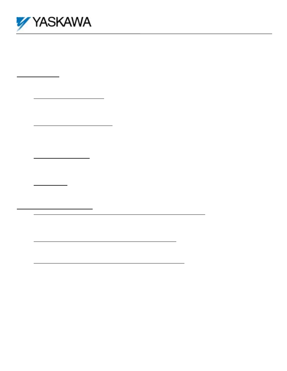 Yaskawa G5 Motion Control User Manual | 22 pages