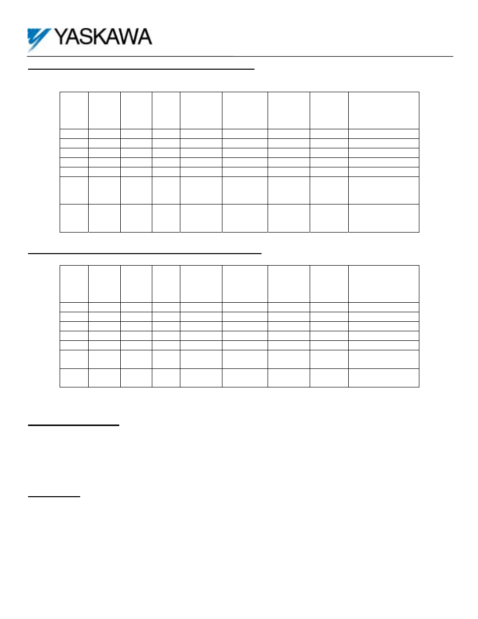 Motion control, 2 command i/o table for 32 bit distance, 3 command i/o table for analog distance | 4 requirements, 5 wiring | Yaskawa G5 Motion Control User Manual | Page 4 / 22