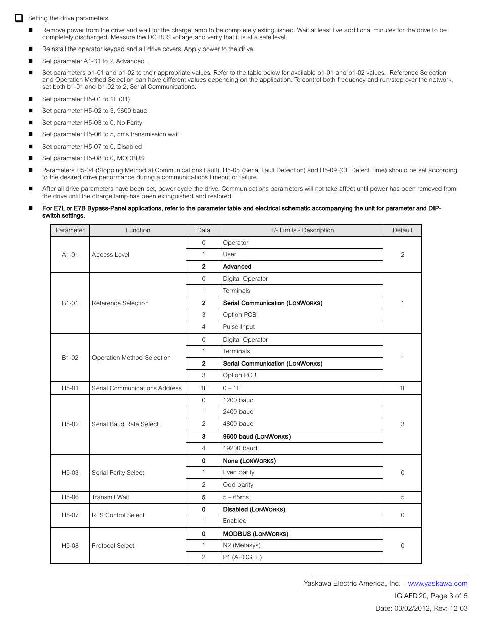 Yaskawa CM048 User Manual | Page 3 / 5