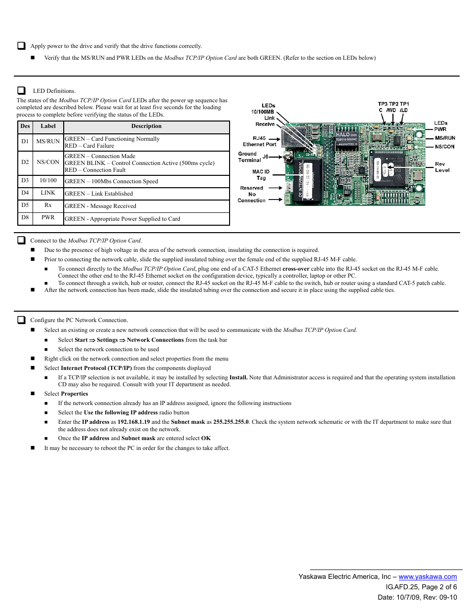 Yaskawa CM090 User Manual | Page 2 / 6