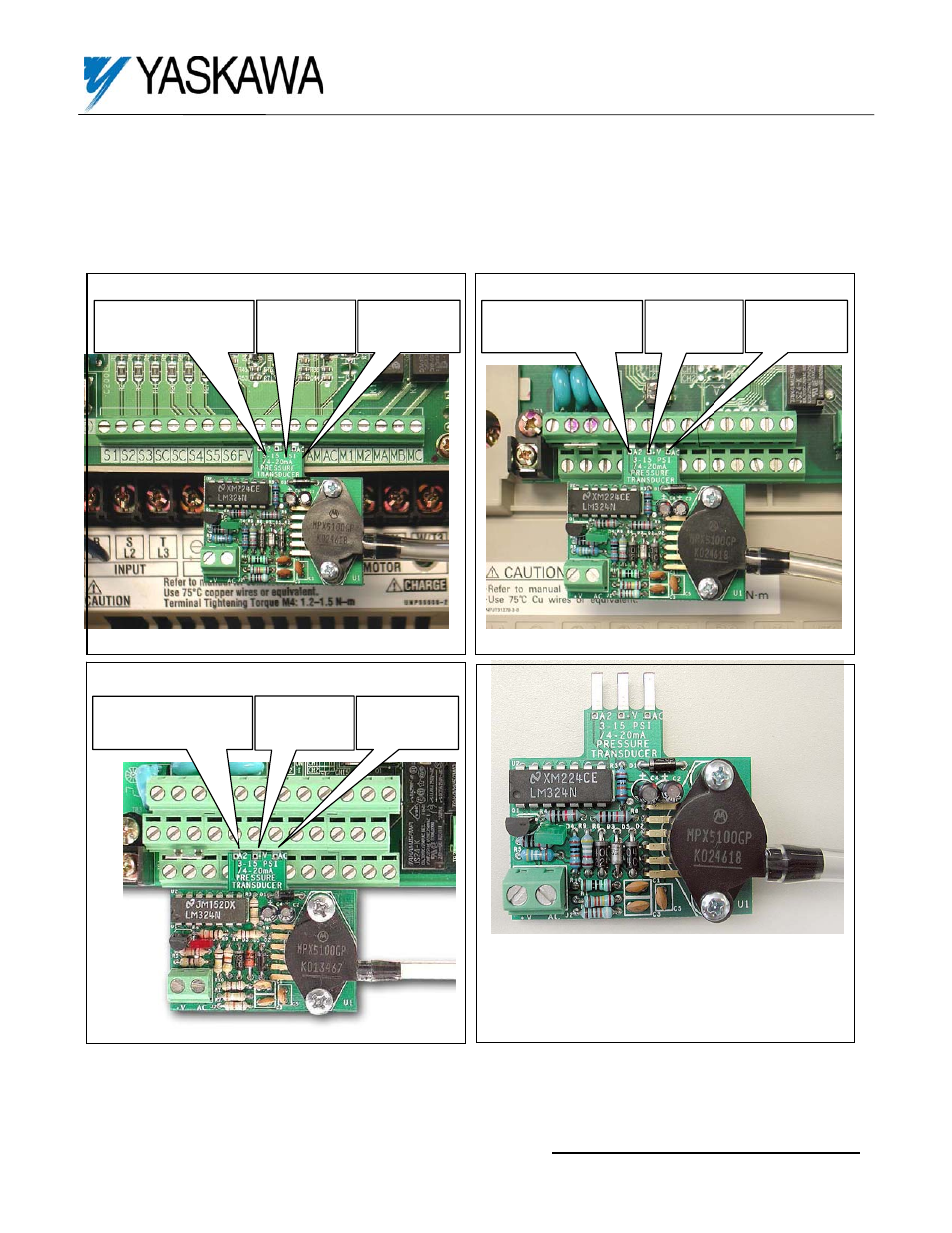E7, f7 or p7 ac drive, Gpd 506/p5 ac drive, G7 ac drive | Yaskawa AI-010 User Manual | Page 3 / 5