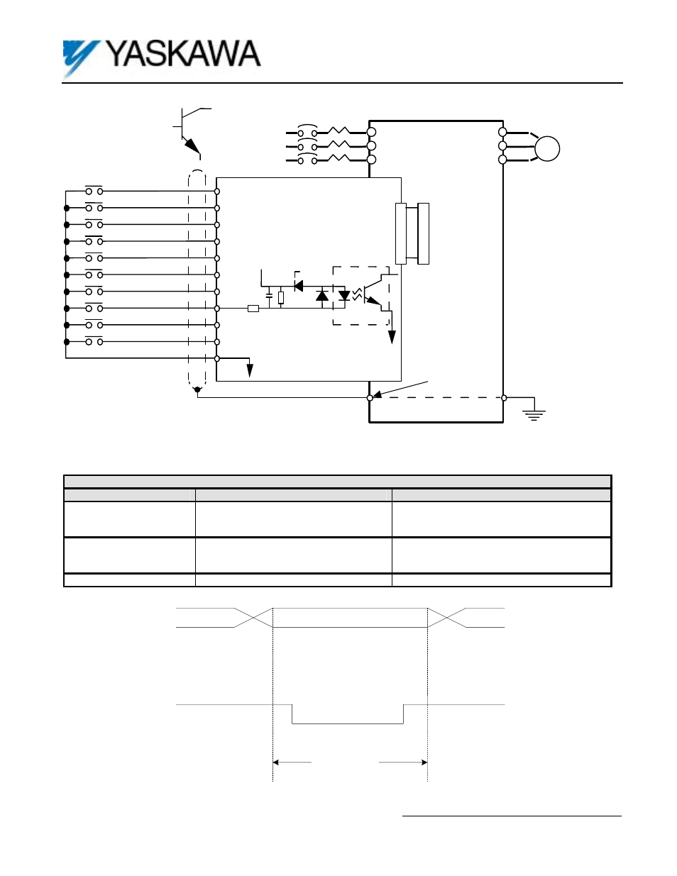 Digital input option card di-08 | Yaskawa DI-08 User Manual | Page 3 / 3