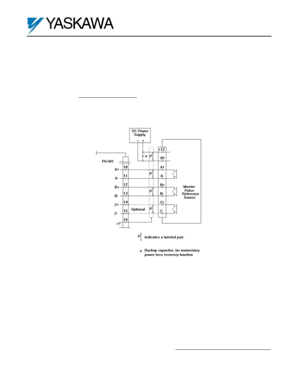 Dual encoder feedback option card pg-w2 | Yaskawa PG-W2 User Manual | Page 5 / 6