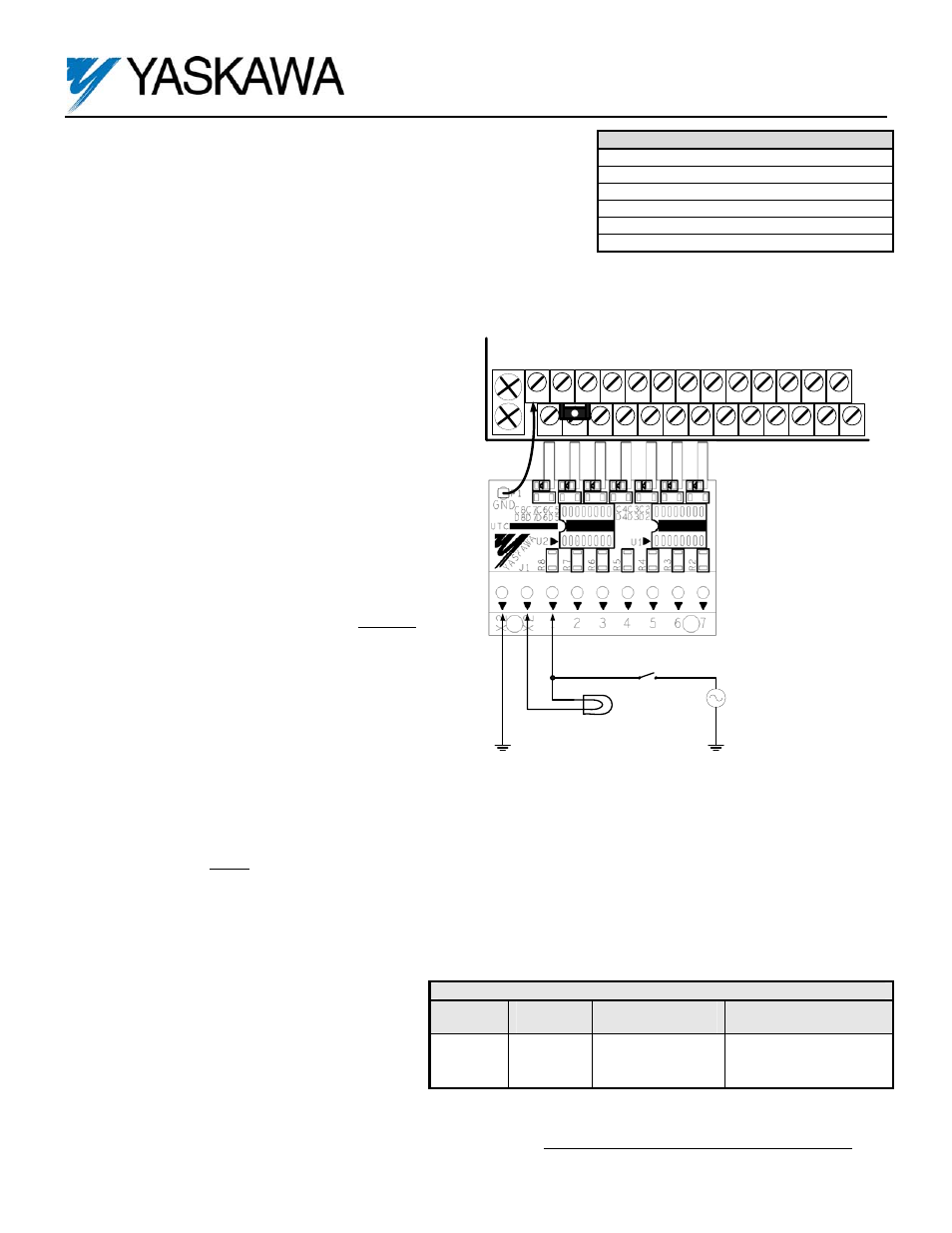 Yaskawa DI-002 User Manual | 2 pages