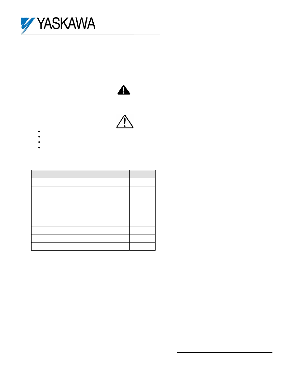 Yaskawa UUX000458 User Manual | 4 pages