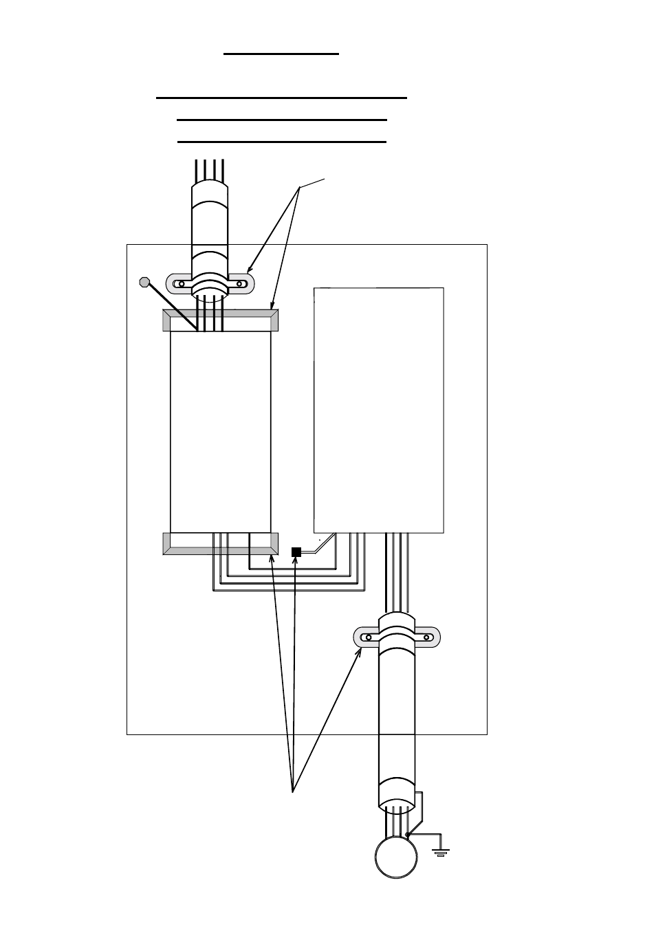 Metal plate, 3~ m, Filter inverter | Yaskawa Inverter Products Conform with the EMC Directive User Manual | Page 20 / 34