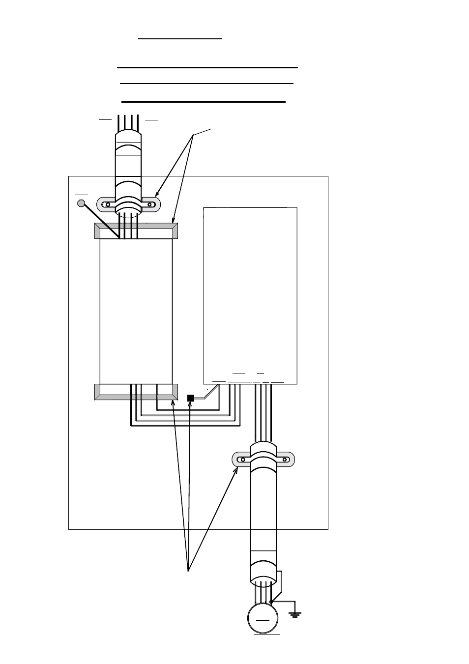Metal plate, 3~ m, Filter inverter | Yaskawa Inverter Products Conform with the EMC Directive User Manual | Page 26 / 34
